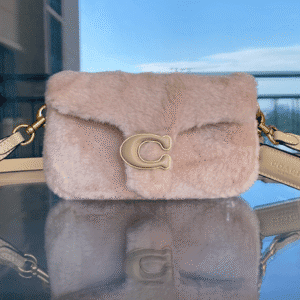 Coach Shearing Tabby Small Furry Little Cutie Handbag - Cream 72130 | Sandra Bags