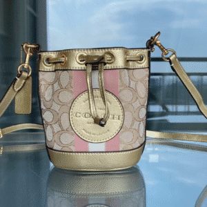 Coach Mini Drawstring Bucket Bag - Golden 79660 | Sandra Bags