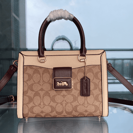 Coach Grace Carryall Square Bag - Cream 39451 | Sandra Bags