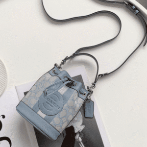 Coach Mini Macaron Color Bucket Bag - Blue 76466 | Sandra Bags