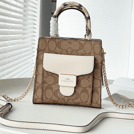Coach Pepper Mini Tote Music Bag - White 73729 | Sandra Bags