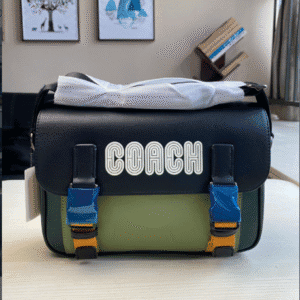Coach Men's Track Crossbody Messenger Bag - Green 50233 | Sandra Bags