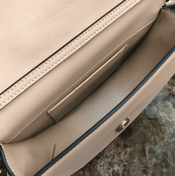 Chloe Large Ring Design Nile Handbag - Cream 72983 | Sandra Bags - Image 2