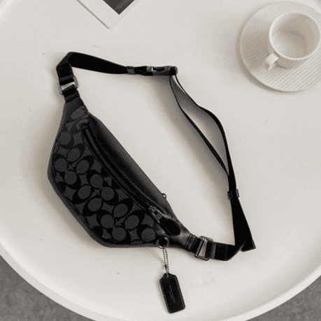 Coach Mini Waist Bag - Black 39985 | Sandra Bags
