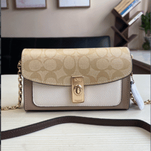Coach Lane Color-blocked Cross-body Shoulder Bag - Cream 35705 | Sandra Bags