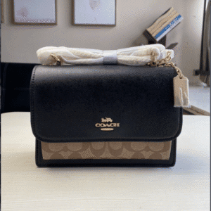 Coach Klare Rivet Clamshell Accordion Bag - Black 69359 | Sandra Bags