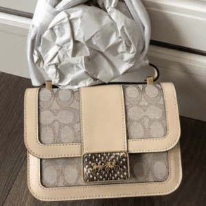 Coach Alie Series Small Handbag - Cream 52903 | Sandra Bags