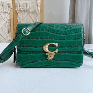 Coach Crocodile-embossed Leather High-profile Studio Bag - Green 87806 | Sandra Bags