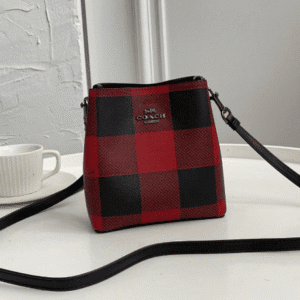 Coach New Mini Bucket Bag - Red 52147 | Sandra Bags