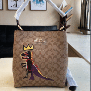 Coach Medium Size Dinosaur Graffiti Bucket Bag - Cream 74016 | Sandra Bags