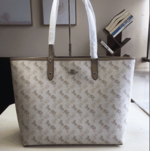 Coach Carriage Double-sided Tote Bag - White 77238 | Sandra Bags