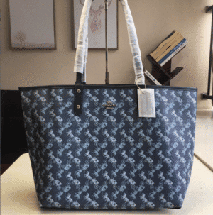 Coach Carriage Double-sided Tote Bag - Blue 27875 | Sandra Bags
