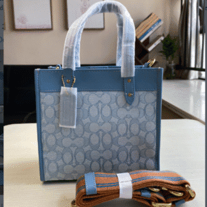 Coach Jacquard Field No. 22 Tote Bag - Blue 41580 | Sandra Bags
