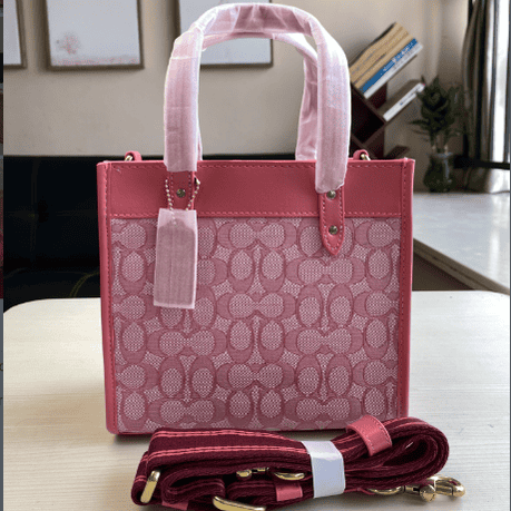 Coach Jacquard Field No. 22 Tote Bag - Pink 18467 | Sandra Bags