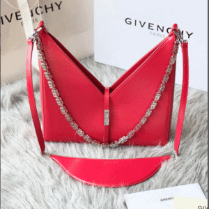 Givenchy V-shaped Cut Out Small Handbag - Red 39057 | Sandra Bags