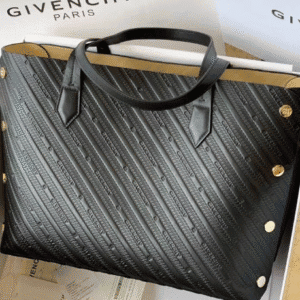 Givenchy Bond Embossed Calf Tote Bag - Black 45337 | Sandra Bags