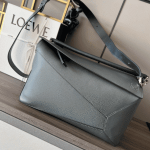 Celine Loewe Satin Cow Leather Puzzle Large Handbag - Gray 41463 | Sandra Bags