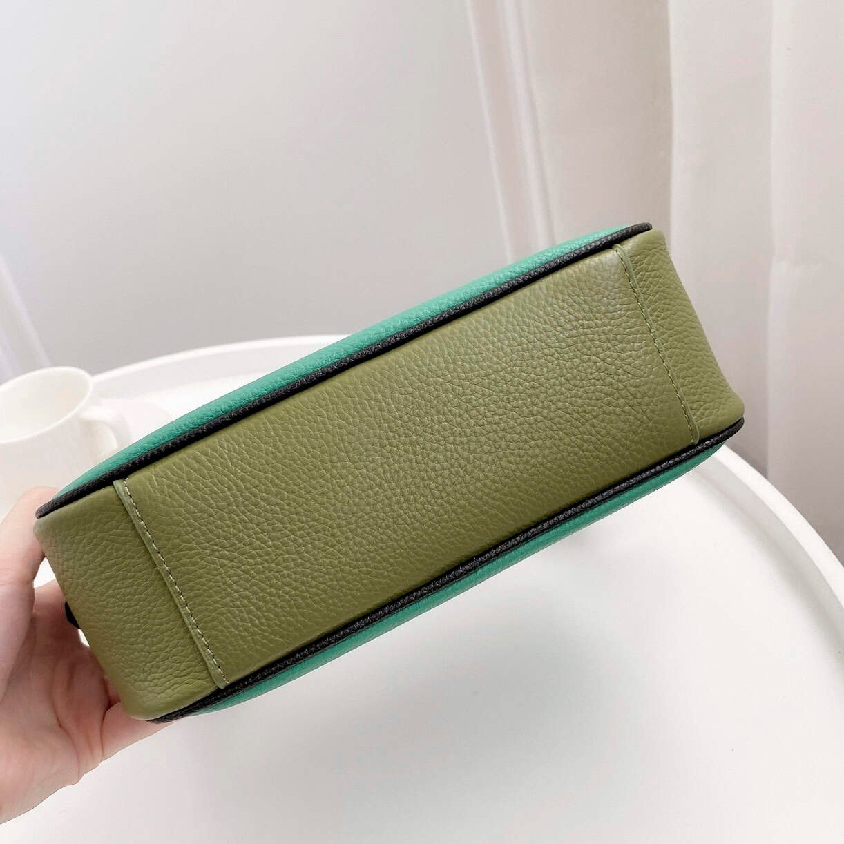 Coach Large Camera Women's Crossbody Bag - Green 71654 | Sandra Bags - Image 4