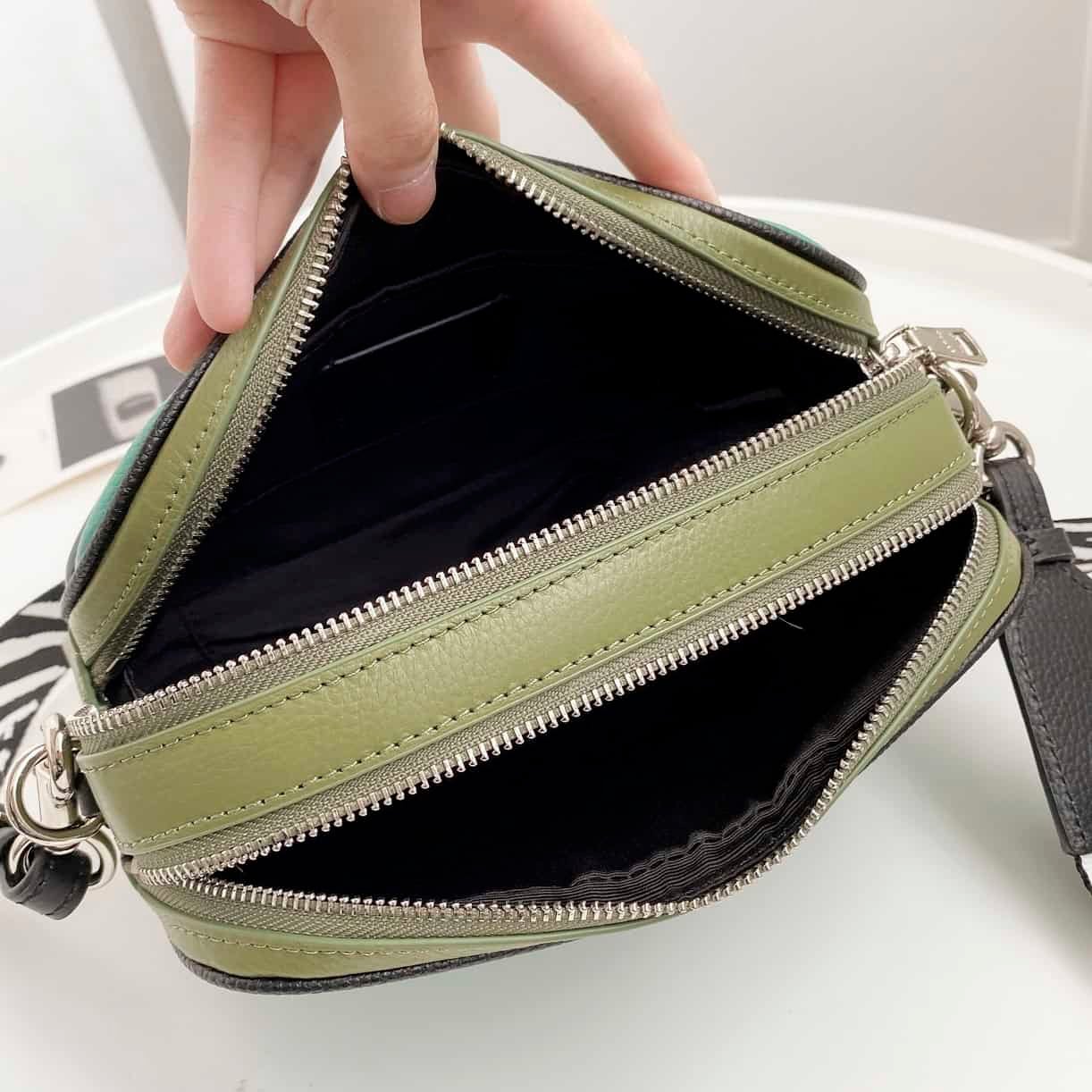 Coach Large Camera Women's Crossbody Bag - Green 71654 | Sandra Bags - Image 2