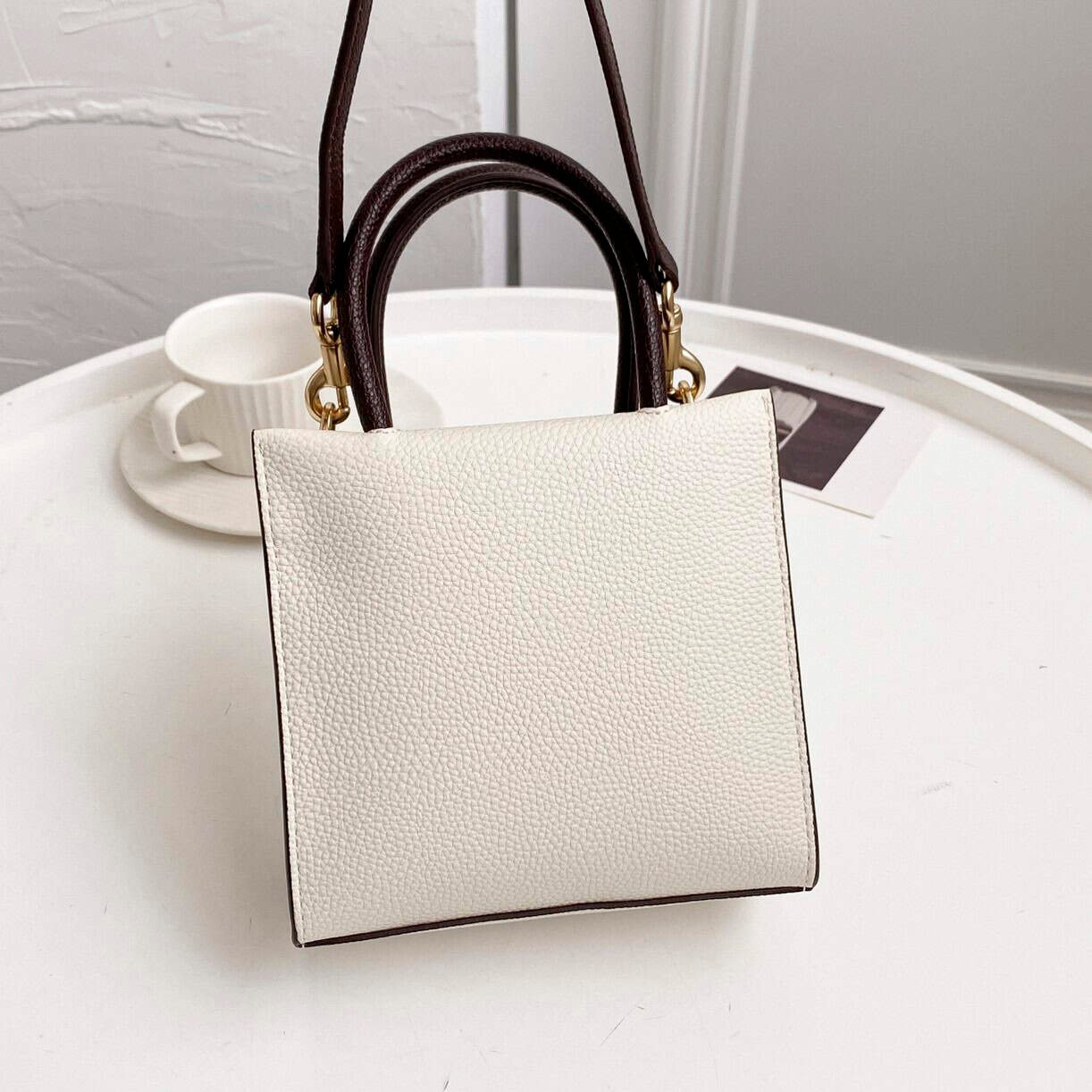Coach Cally Mini Tote Music Bag - White 80438 | Sandra Bags - Image 5