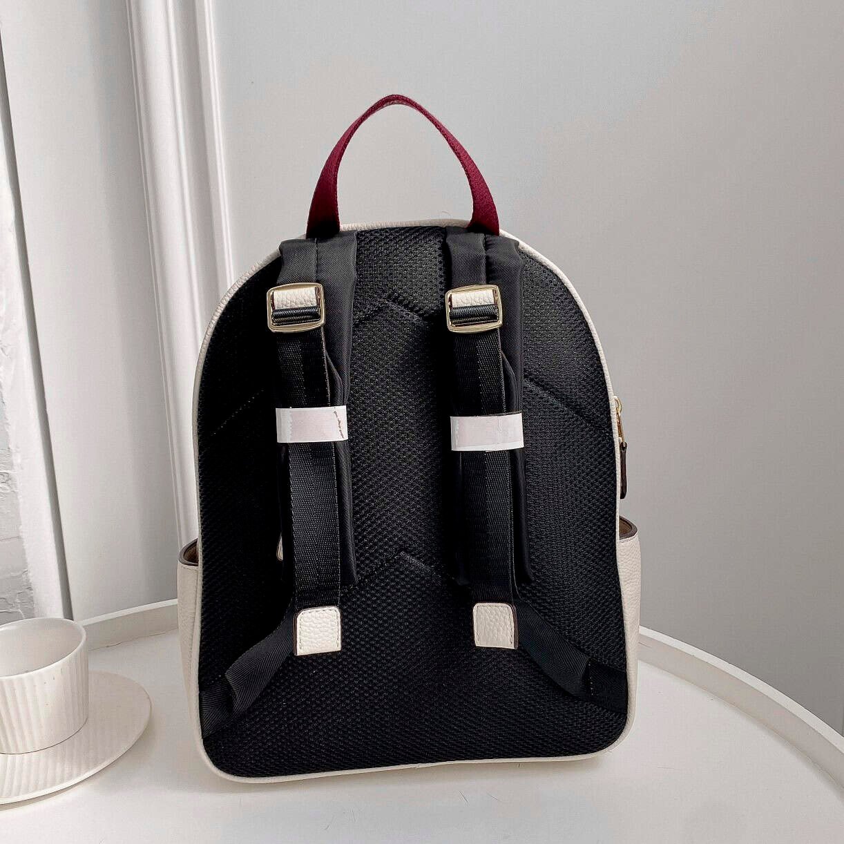 Coach Court Medium Women's Backpack - White 10130 | Sandra Bags - Image 4