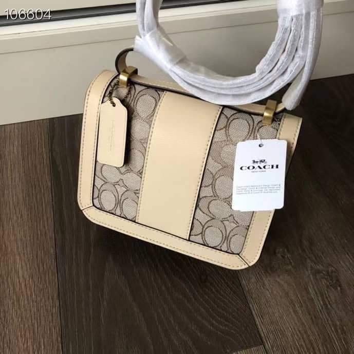 Coach Alie Series Small Handbag - Cream 52903 | Sandra Bags - Image 3