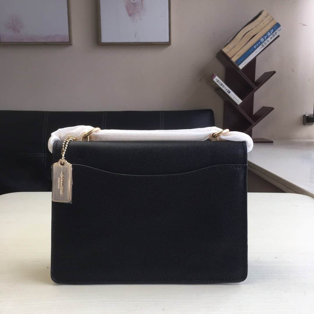 Coach Klare Rivet Clamshell Accordion Bag - Black 81026 | Sandra Bags - Image 5