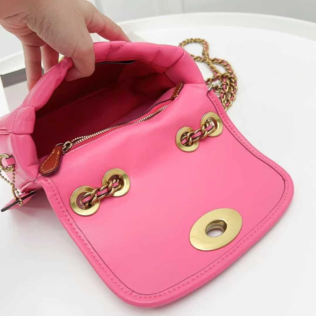 Coach Pillow Madison First-layer Armpit Crossbody Women's Bag - Dark Pink 76614 | Sandra Bags - Image 2