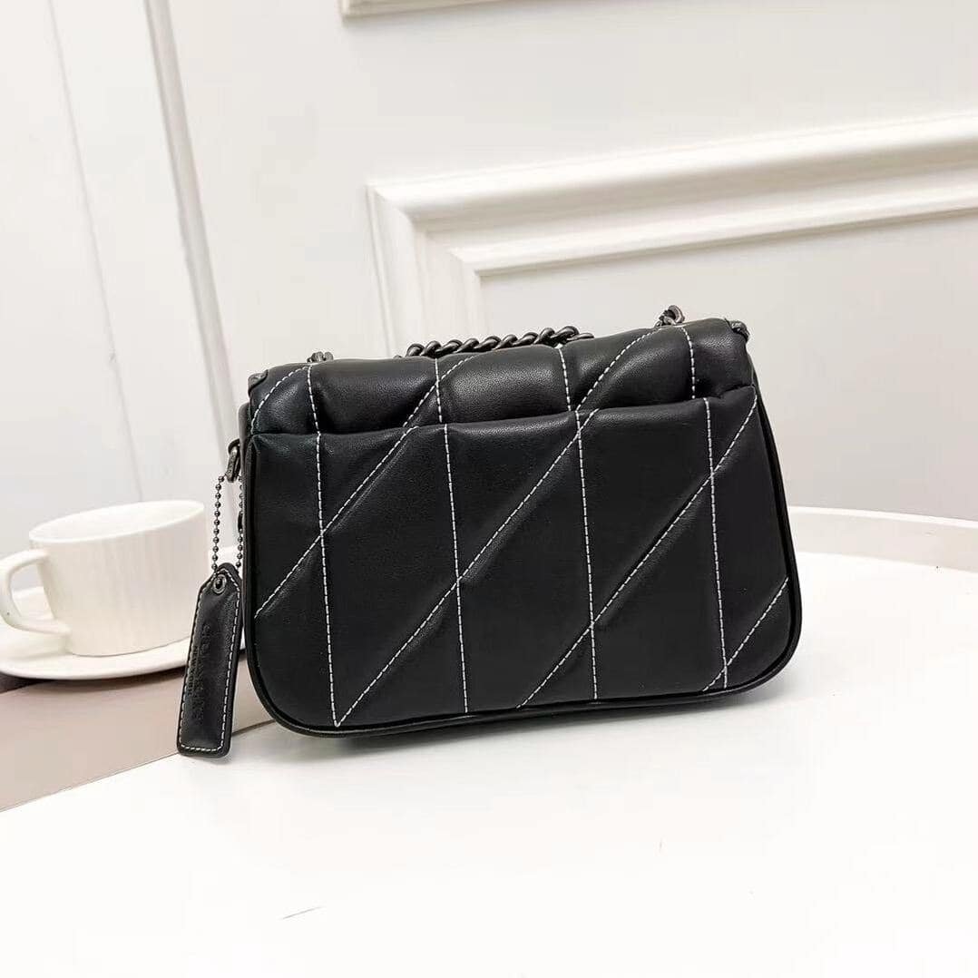 Coach Pillow Madison First-layer Armpit Crossbody Women's Bag - Black 56786 | Sandra Bags - Image 5