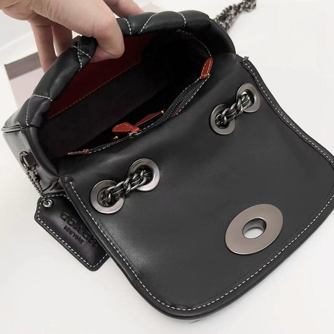 Coach Pillow Madison First-layer Armpit Crossbody Women's Bag - Black 56786 | Sandra Bags - Image 2