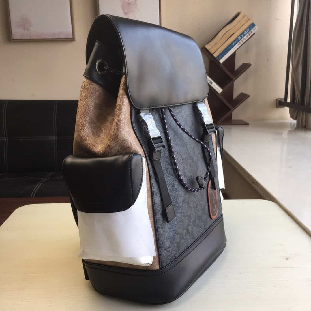 Coach Classic Men's Presbyopic Canvas Backpack - Black 74528 | Sandra Bags - Image 5