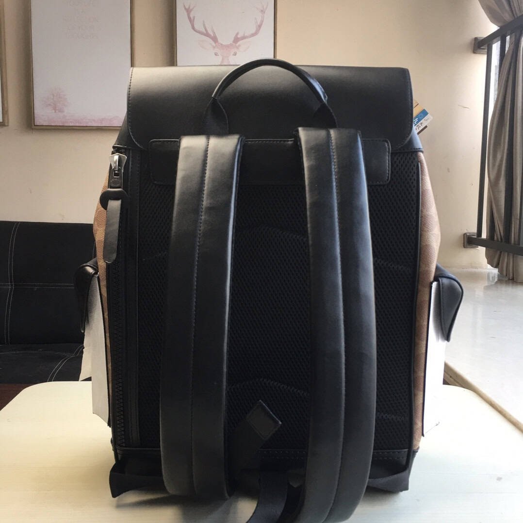 Coach Classic Men's Presbyopic Canvas Backpack - Black 74528 | Sandra Bags - Image 4