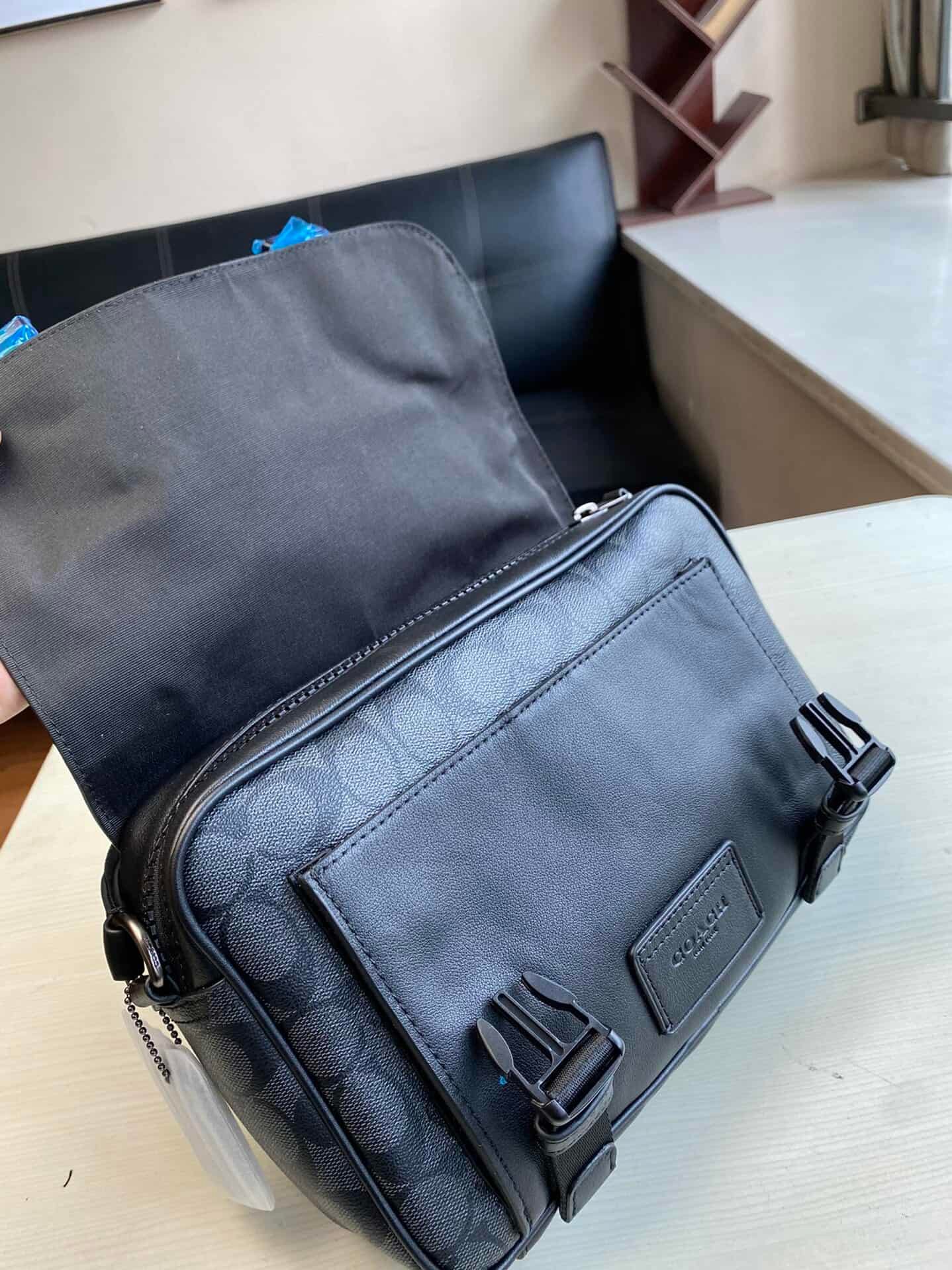 Coach Tracker Crossbody Messenger Bag - Blue 45257 | Sandra Bags - Image 3