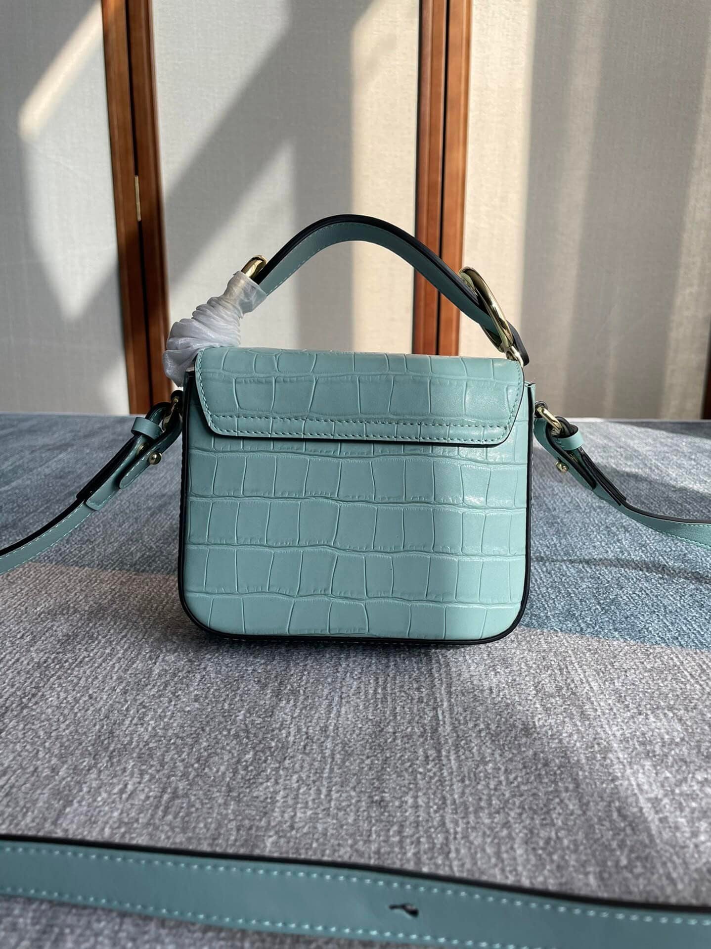 Chloe C Bag Crossbody Bag - Blue 90340 | Sandra Bags - Image 5