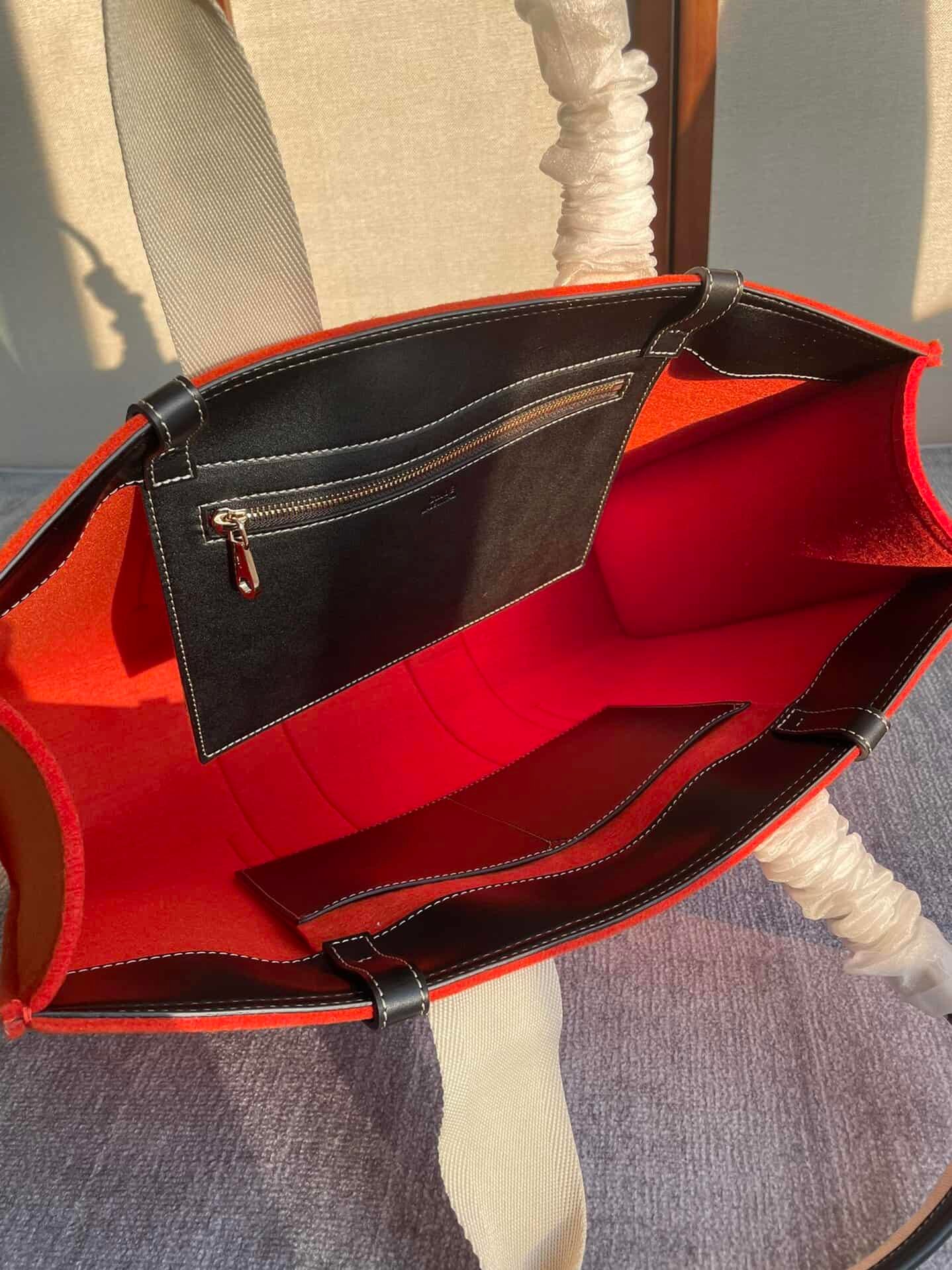 Chloe Woody Large Tote Bag - Red 87752 | Sandra Bags - Image 2
