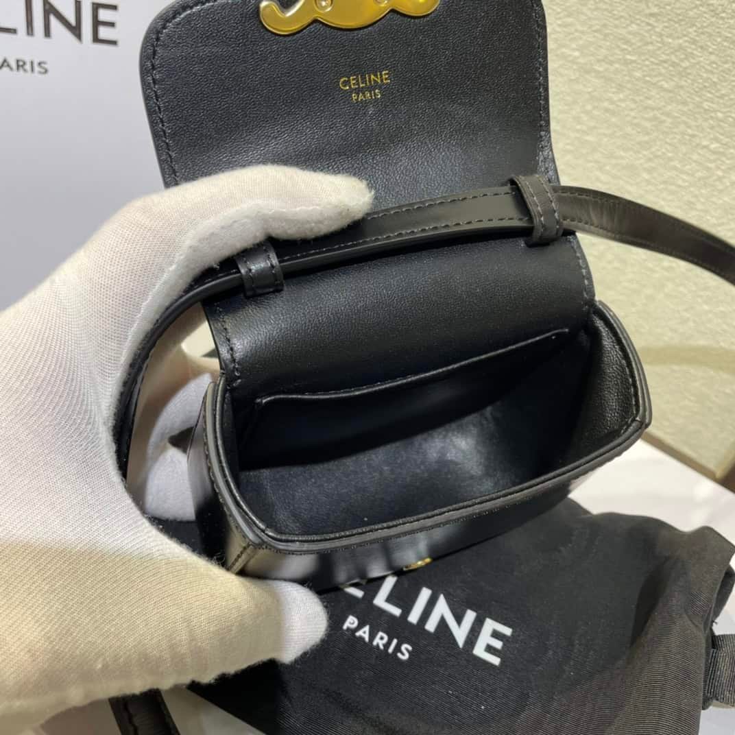 Celine 2022 New Mini Headphone Bag - Black 10828 | Sandra Bags - Image 2