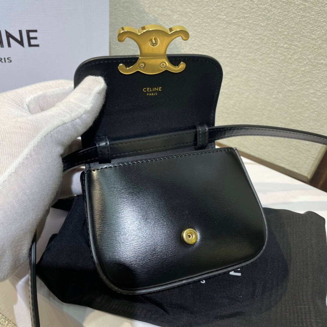 Celine 2022 New Mini Headphone Bag - Black 10828 | Sandra Bags - Image 3
