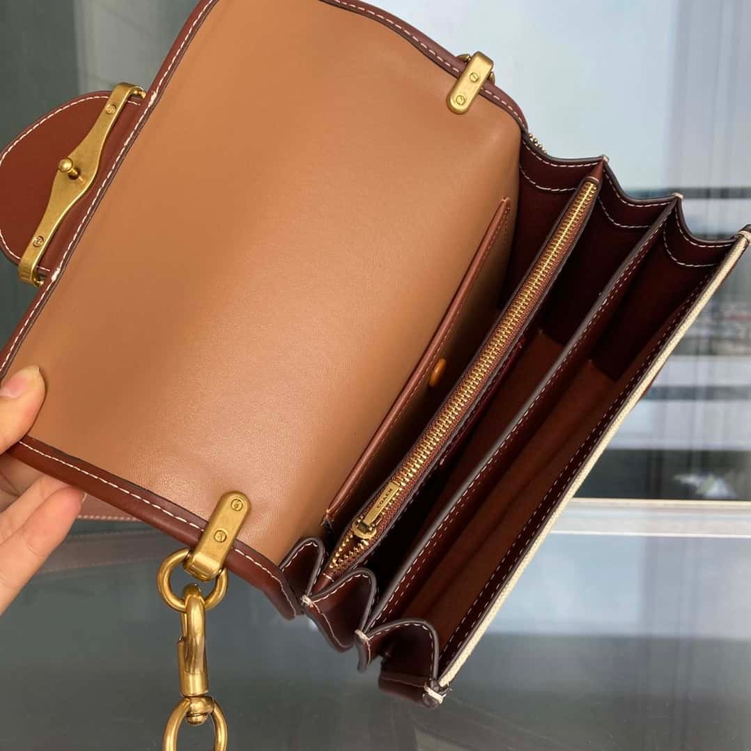 Coach Hero Large Shoulder Bag - Brown 72162 | Sandra Bags - Image 2