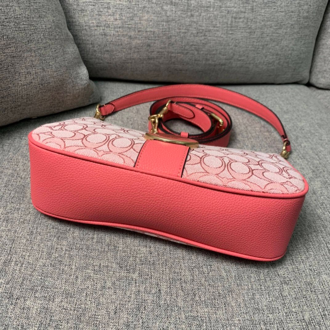 Coach Lonniebaguette Women's Handbag - Pink 56558 | Sandra Bags - Image 4