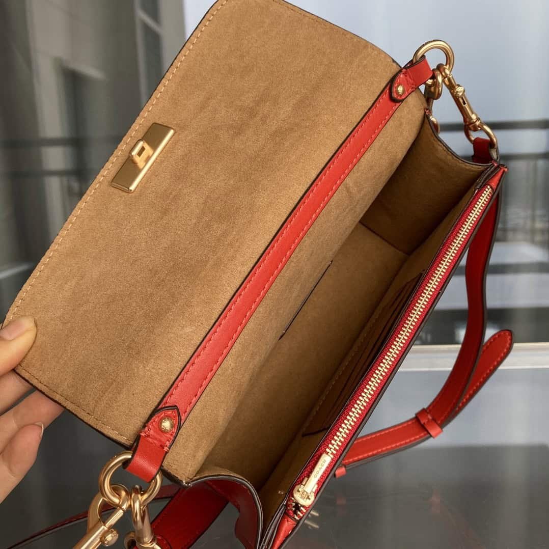 Coach Brynn Armpit Bag - Orange 92284 | Sandra Bags - Image 2