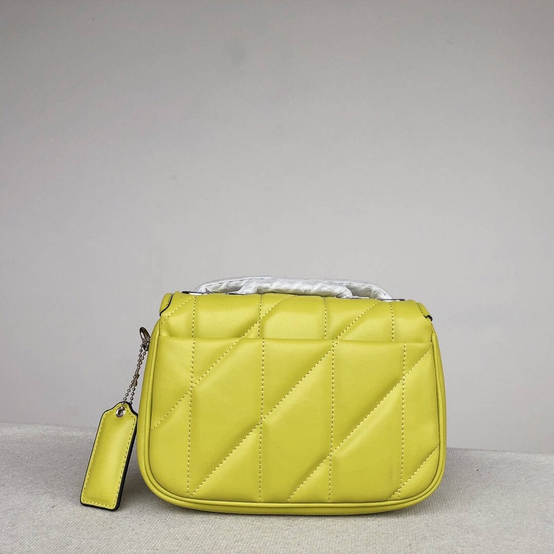 Coach Chain Pillow Madison Armpit Crossbody Bag - Yellow 96497 | Sandra Bags - Image 3
