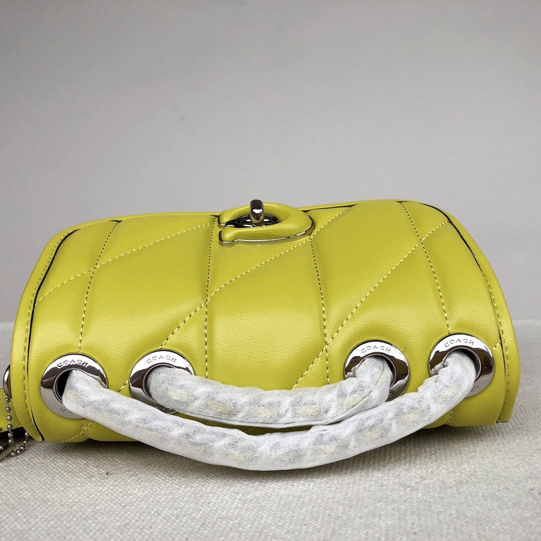 Coach Chain Pillow Madison Armpit Crossbody Bag - Yellow 96497 | Sandra Bags - Image 5