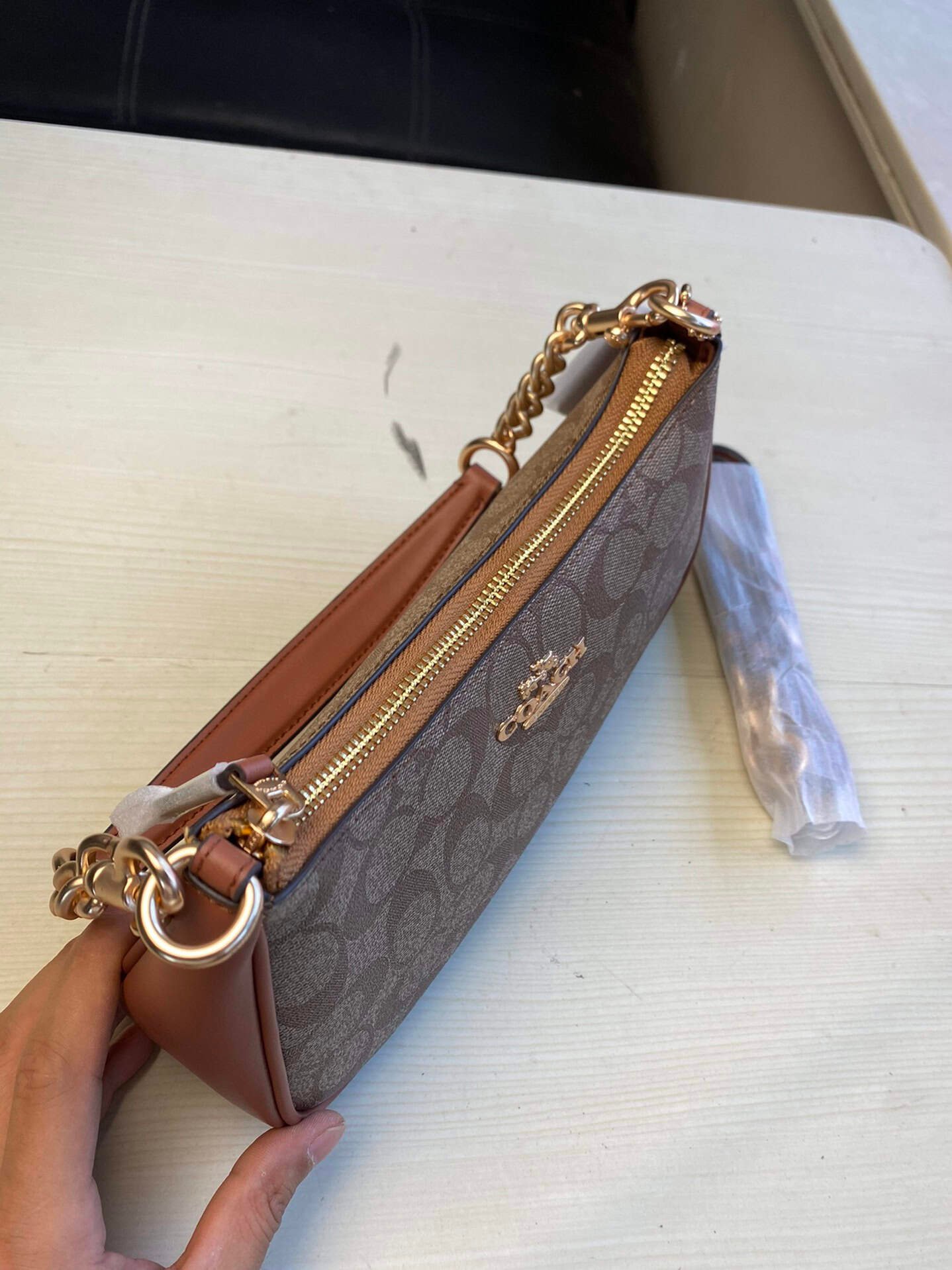 Coach Teri Armpit Bag - Brown 90561 | Sandra Bags - Image 3