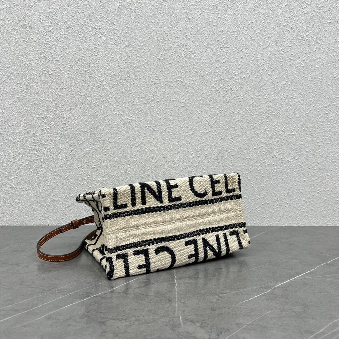 Celine Large Gap Stripes Tote Bag - Black 87947 | Sandra Bags - Image 3