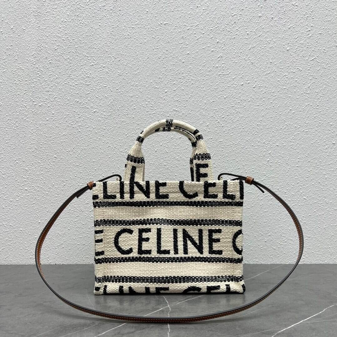 Celine Large Gap Stripes Tote Bag - Black 87947 | Sandra Bags - Image 4