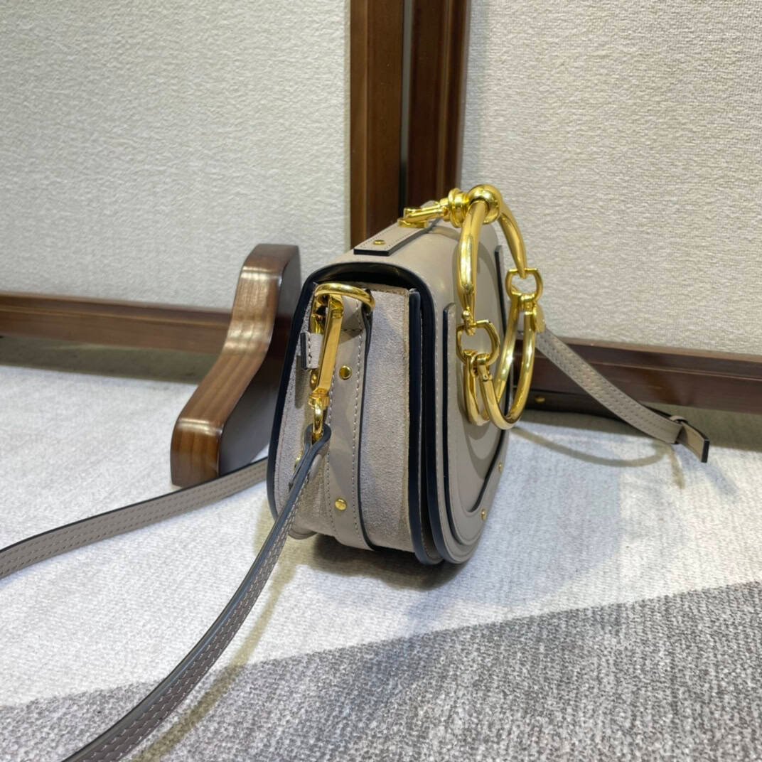 Chloe Small Nile Bracelet Minaudiere Handbag - Gray 58918 | Sandra Bags - Image 5