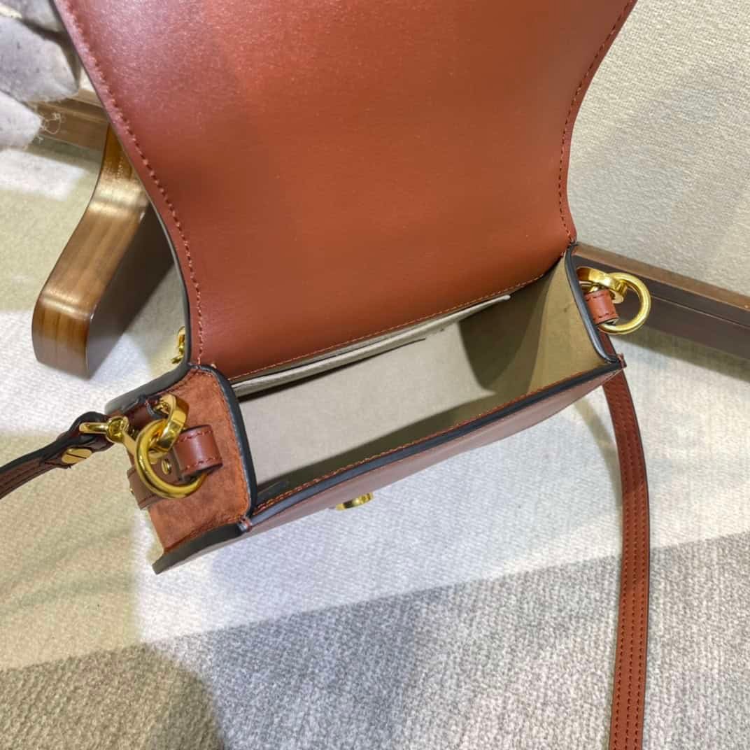 Chloe Small Nile Bracelet Minaudiere Handbag - Brown 57466 | Sandra Bags - Image 2