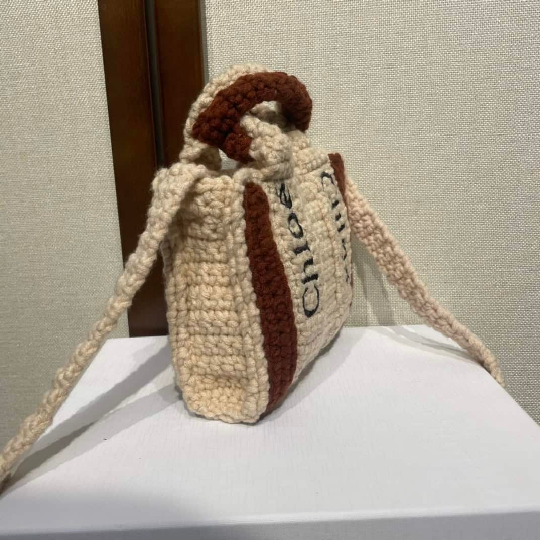 Chloe Handmade Nano Crochet Bag - Cream 31684 | Sandra Bags - Image 5