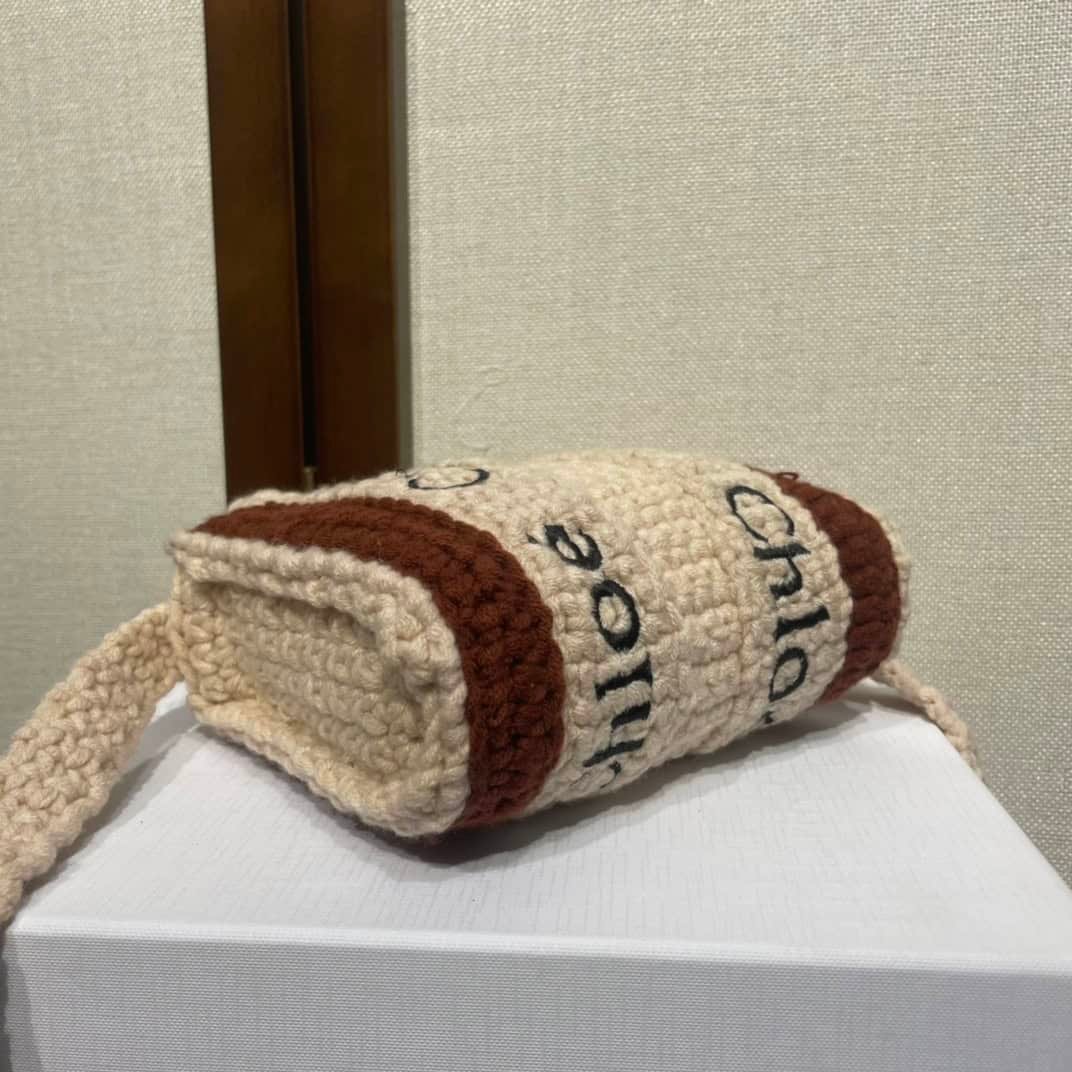 Chloe Handmade Nano Crochet Bag - Cream 31684 | Sandra Bags - Image 4