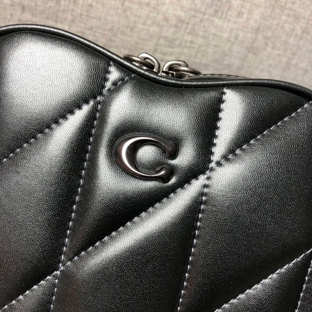 Coach Heart Shape Crossbody Bag - Black 86201 | Sandra Bags - Image 2